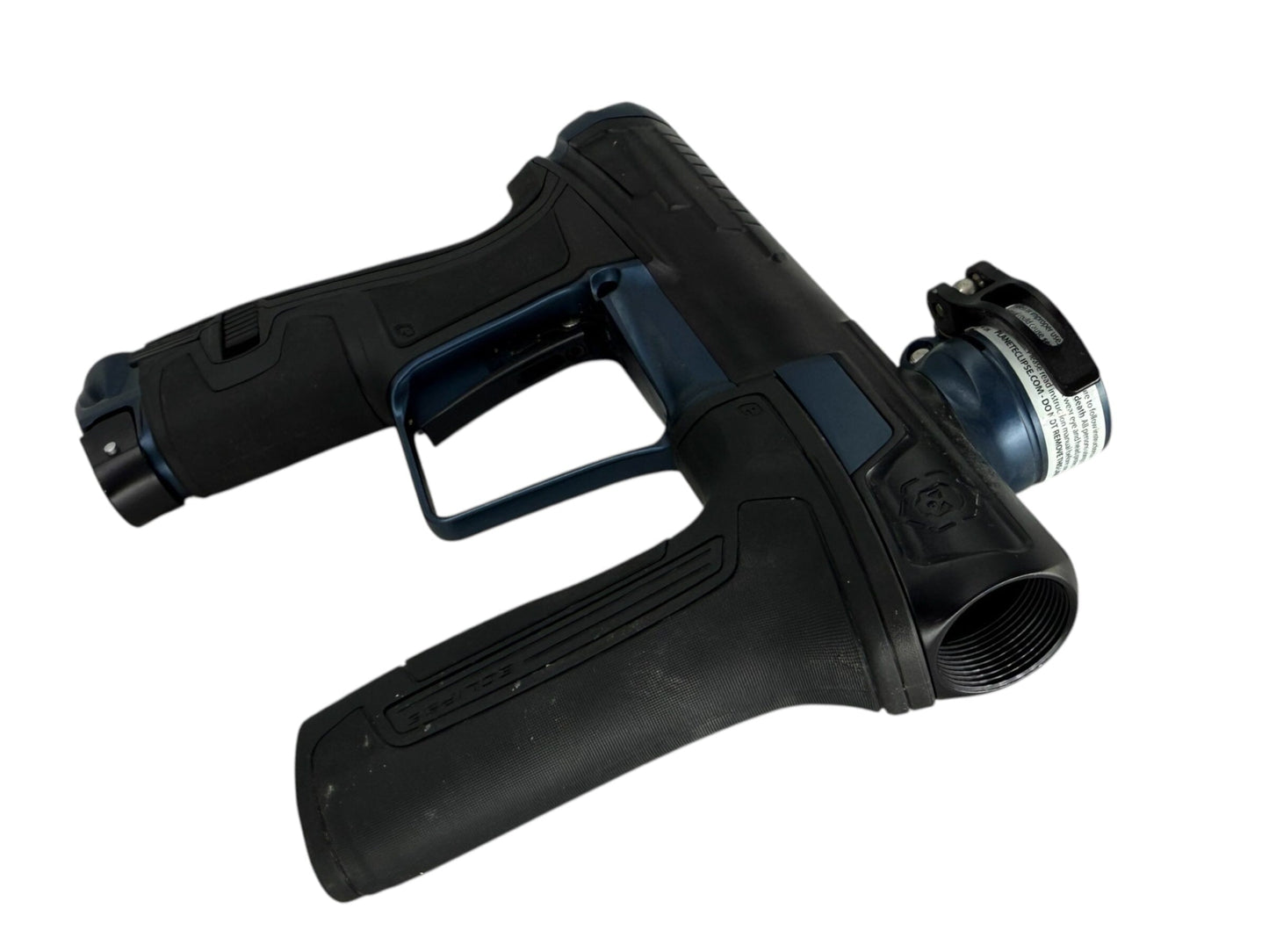 Used Planet Eclipse Infamous Cs2 Paintball Gun Black/Blue Paintball Gun from CPXBrosPaintball Buy/Sell/Trade Paintball Markers, New Paintball Guns, Paintball Hoppers, Paintball Masks, and Hormesis Headbands