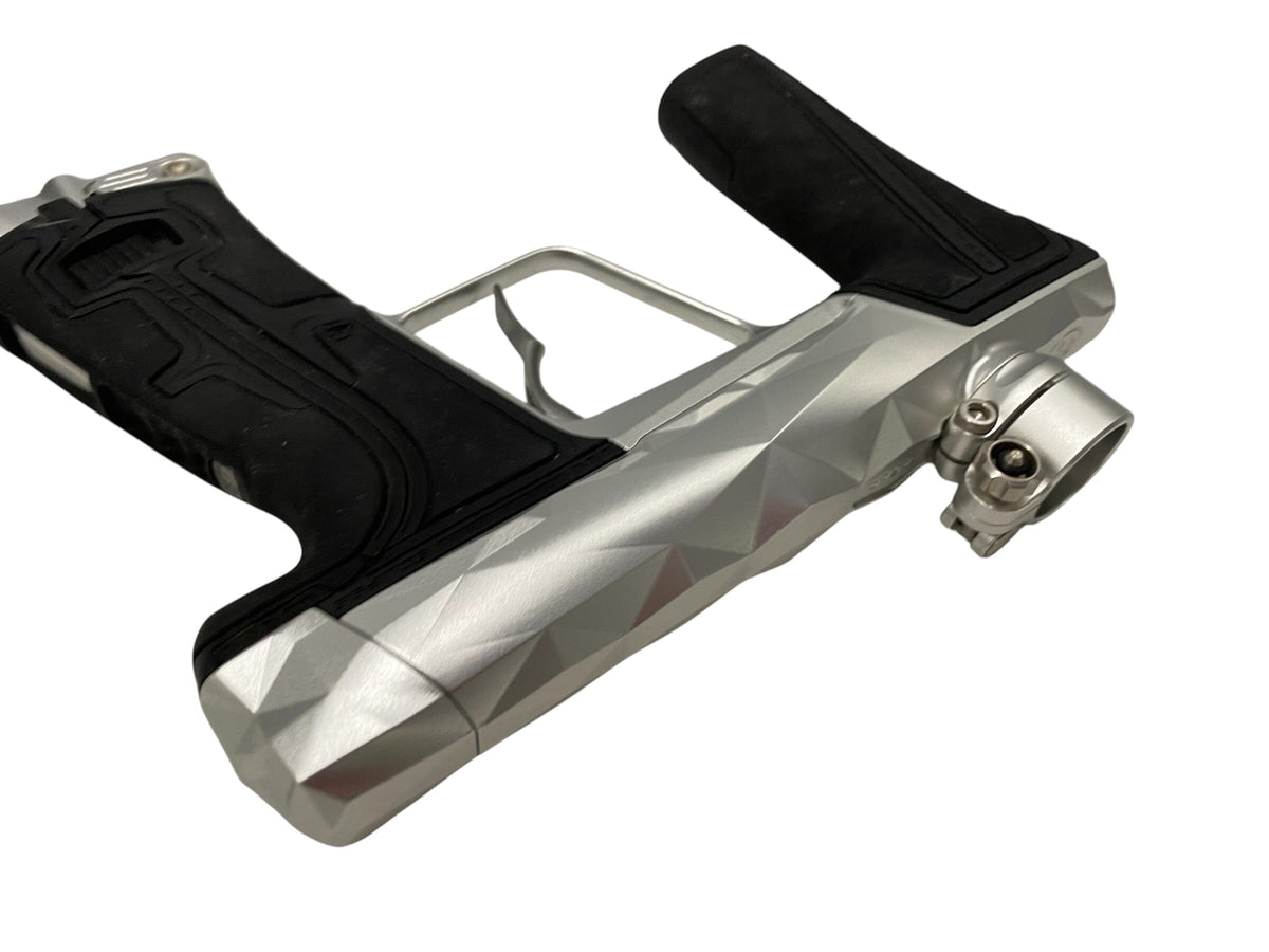 Used Planet Eclipse Infamous Diamond Cut Paintball Gun Silver Paintball Gun from CPXBrosPaintball Buy/Sell/Trade Paintball Markers, New Paintball Guns, Paintball Hoppers, Paintball Masks, and Hormesis Headbands
