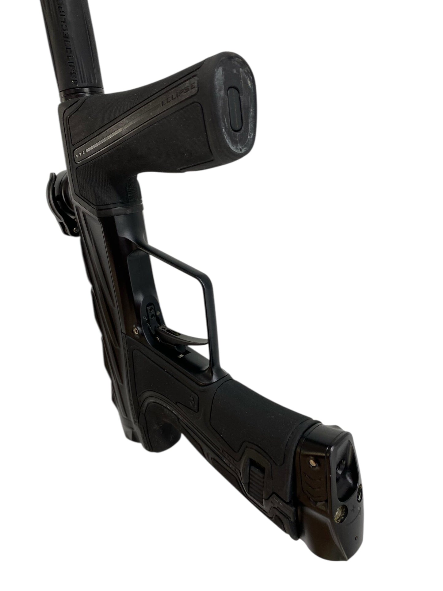 Used Planet Eclipse Infamous Geo R5 Paintball Gun Midnight Paintball Gun from CPXBrosPaintball Buy/Sell/Trade Paintball Markers, New Paintball Guns, Paintball Hoppers, Paintball Masks, and Hormesis Headbands