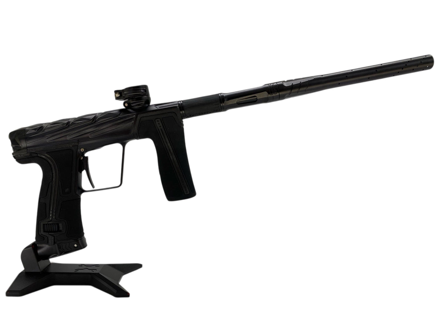 Used Planet Eclipse Infamous Geo R5 Paintball Gun Midnight Paintball Gun from CPXBrosPaintball Buy/Sell/Trade Paintball Markers, New Paintball Guns, Paintball Hoppers, Paintball Masks, and Hormesis Headbands