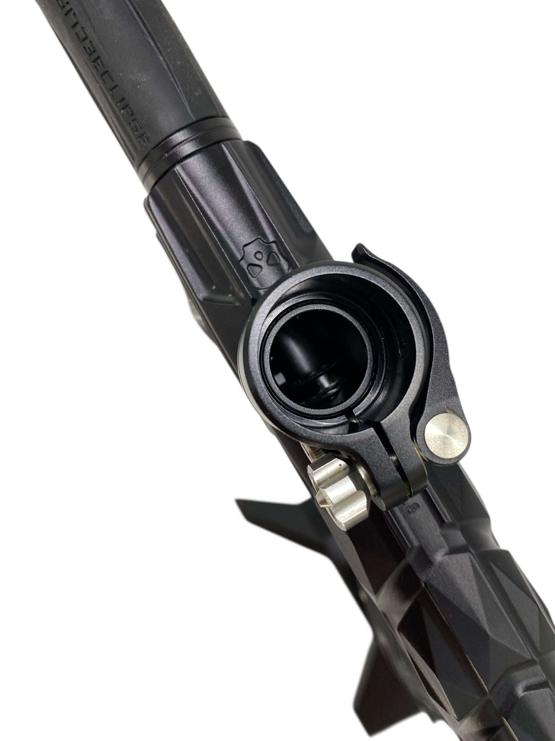 Used Planet Eclipse Infamous Geo R5 Paintball Gun Midnight Paintball Gun from CPXBrosPaintball Buy/Sell/Trade Paintball Markers, New Paintball Guns, Paintball Hoppers, Paintball Masks, and Hormesis Headbands