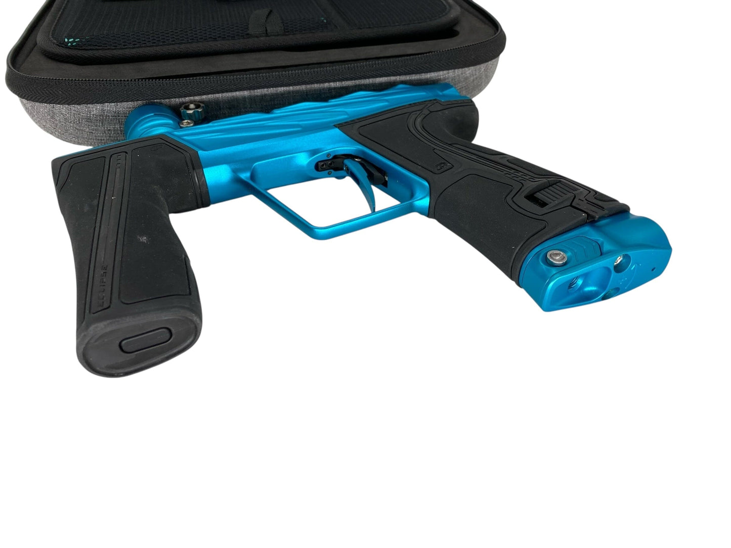 Used Planet Eclipse Infamous Geo R5 Paintball Gun Teal Paintball Gun from CPXBrosPaintball Buy/Sell/Trade Paintball Markers, New Paintball Guns, Paintball Hoppers, Paintball Masks, and Hormesis Headbands
