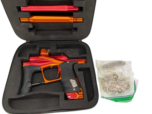Used Planet Eclipse Lv1.5 Paintball Gun Red/Orange Paintball Gun from CPXBrosPaintball Buy/Sell/Trade Paintball Markers, New Paintball Guns, Paintball Hoppers, Paintball Masks, and Hormesis Headbands