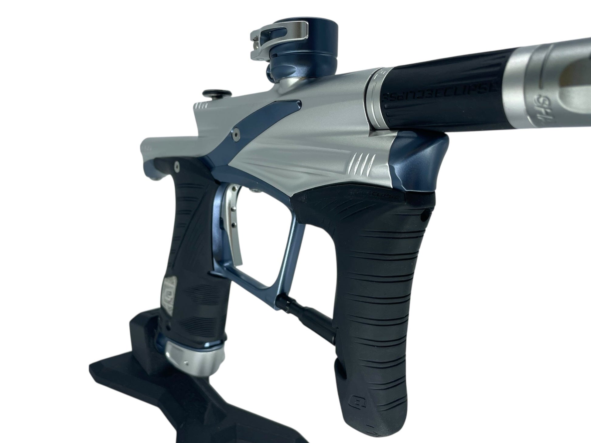 Used Planet Eclipse LV1.6 Paintball Gun Silver/Blue Paintball Gun from CPXBrosPaintball Buy/Sell/Trade Paintball Markers, New Paintball Guns, Paintball Hoppers, Paintball Masks, and Hormesis Headbands