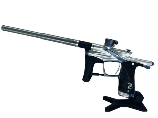 Used Planet Eclipse LV1.6 Paintball Gun Silver/Blue Paintball Gun from CPXBrosPaintball Buy/Sell/Trade Paintball Markers, New Paintball Guns, Paintball Hoppers, Paintball Masks, and Hormesis Headbands