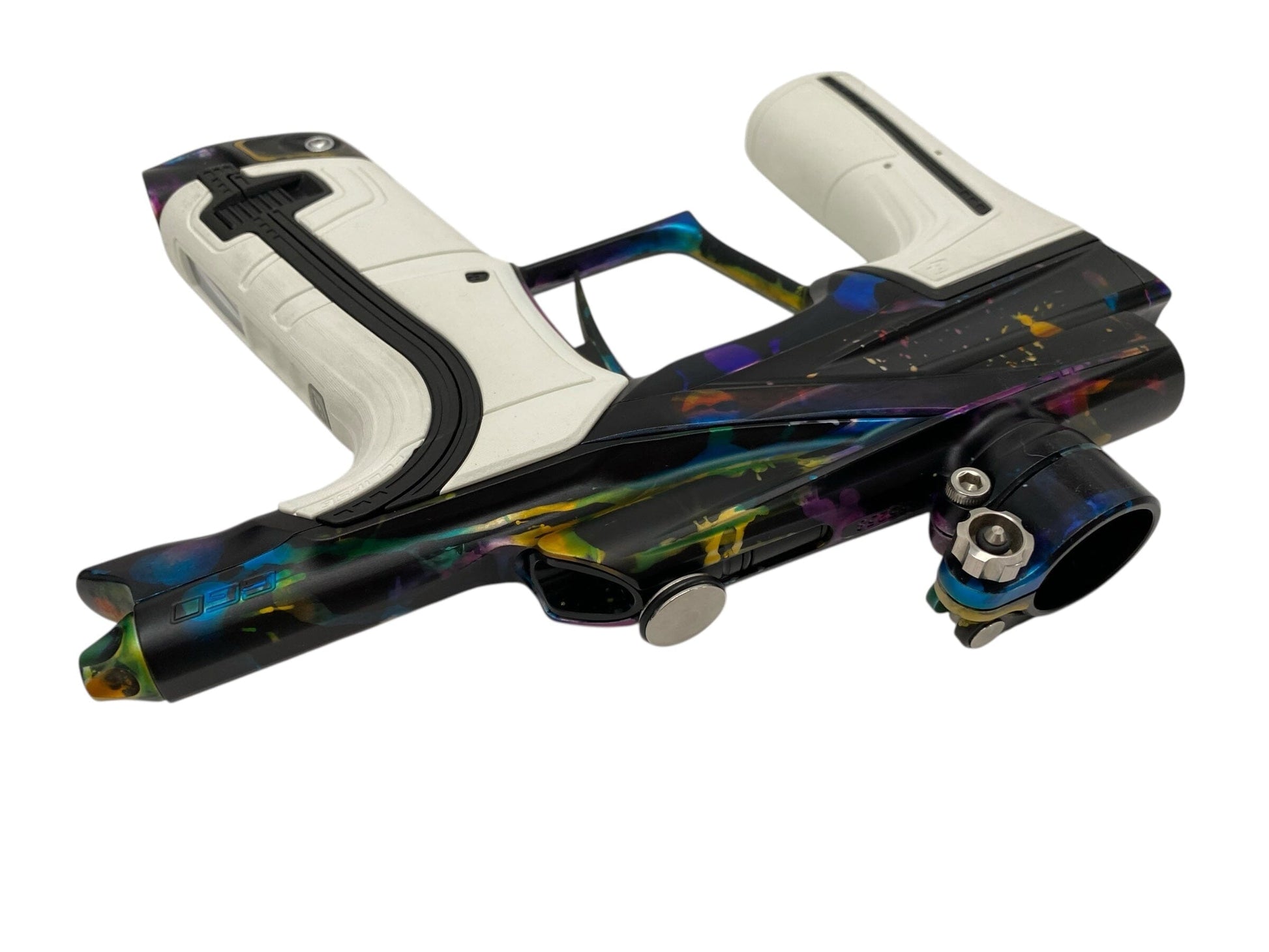 Used Planet Eclipse Lv2 Paintball Gun Black/Galaxy Splash Paintball Gun from CPXBrosPaintball Buy/Sell/Trade Paintball Markers, New Paintball Guns, Paintball Hoppers, Paintball Masks, and Hormesis Headbands