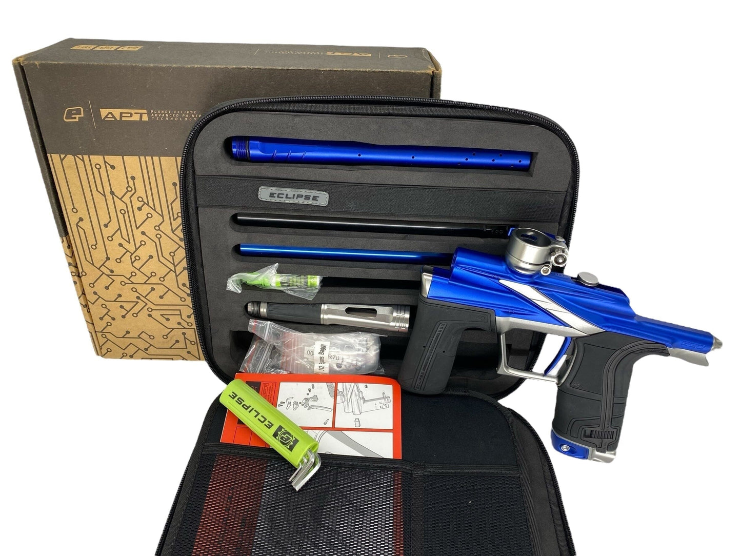 Used Planet Eclipse Lv2 Paintball Gun Blue/Grey Paintball Gun from CPXBrosPaintball Buy/Sell/Trade Paintball Markers, New Paintball Guns, Paintball Hoppers, Paintball Masks, and Hormesis Headbands