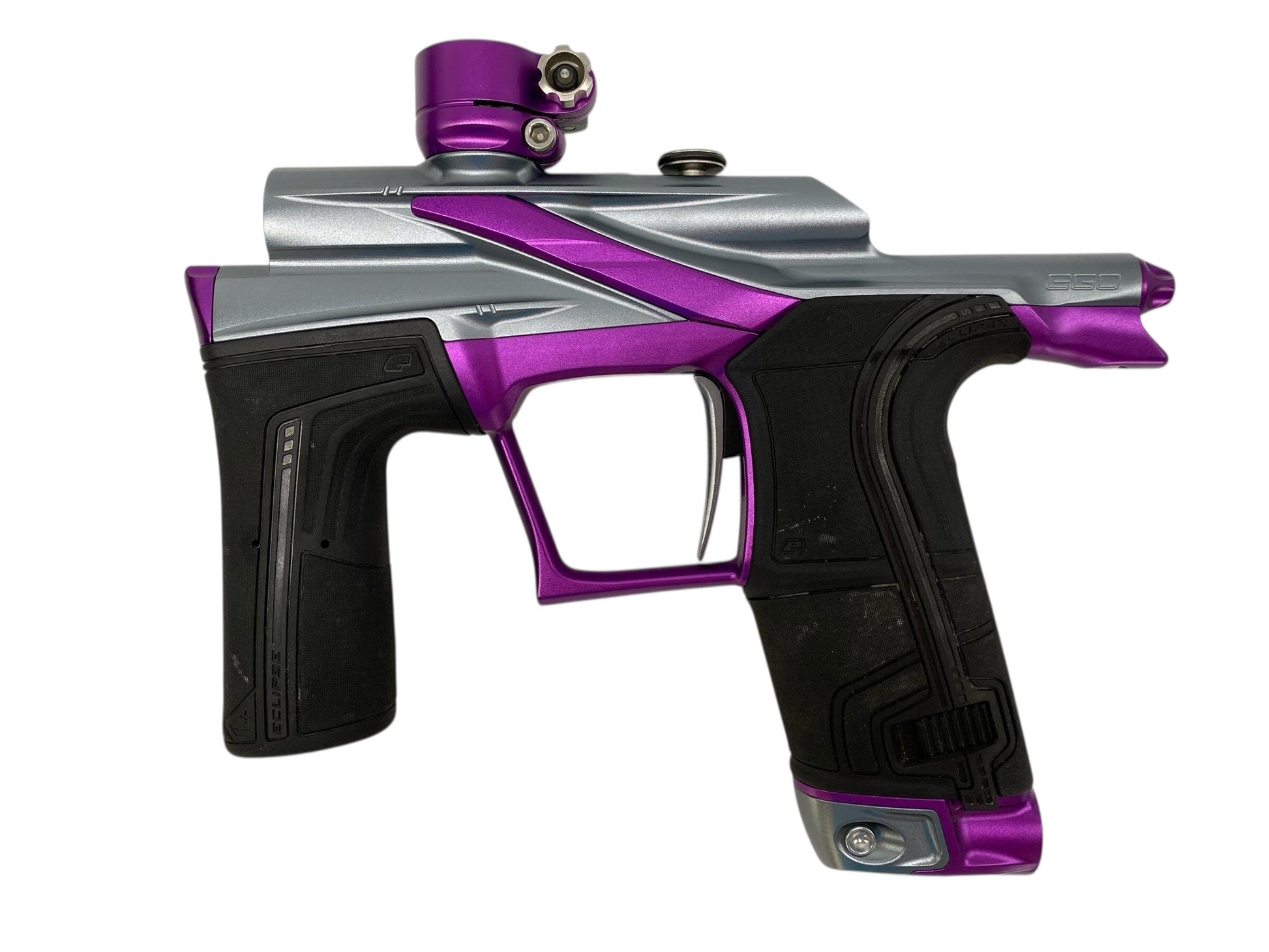 Used Planet Eclipse Lv2 Paintball Gun Grey/Purple Paintball Gun from CPXBrosPaintball Buy/Sell/Trade Paintball Markers, New Paintball Guns, Paintball Hoppers, Paintball Masks, and Hormesis Headbands