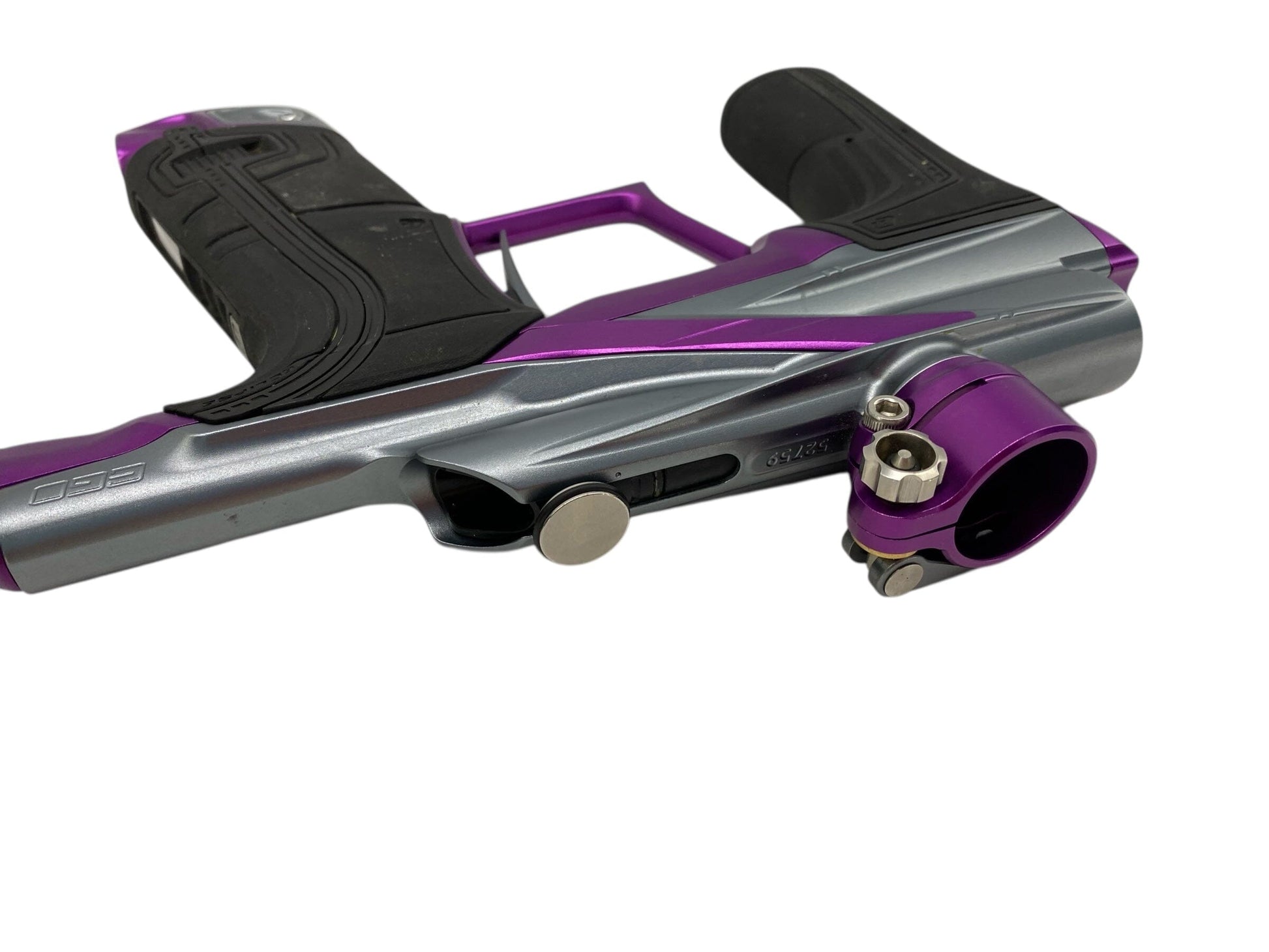 Used Planet Eclipse Lv2 Paintball Gun Grey/Purple Paintball Gun from CPXBrosPaintball Buy/Sell/Trade Paintball Markers, New Paintball Guns, Paintball Hoppers, Paintball Masks, and Hormesis Headbands