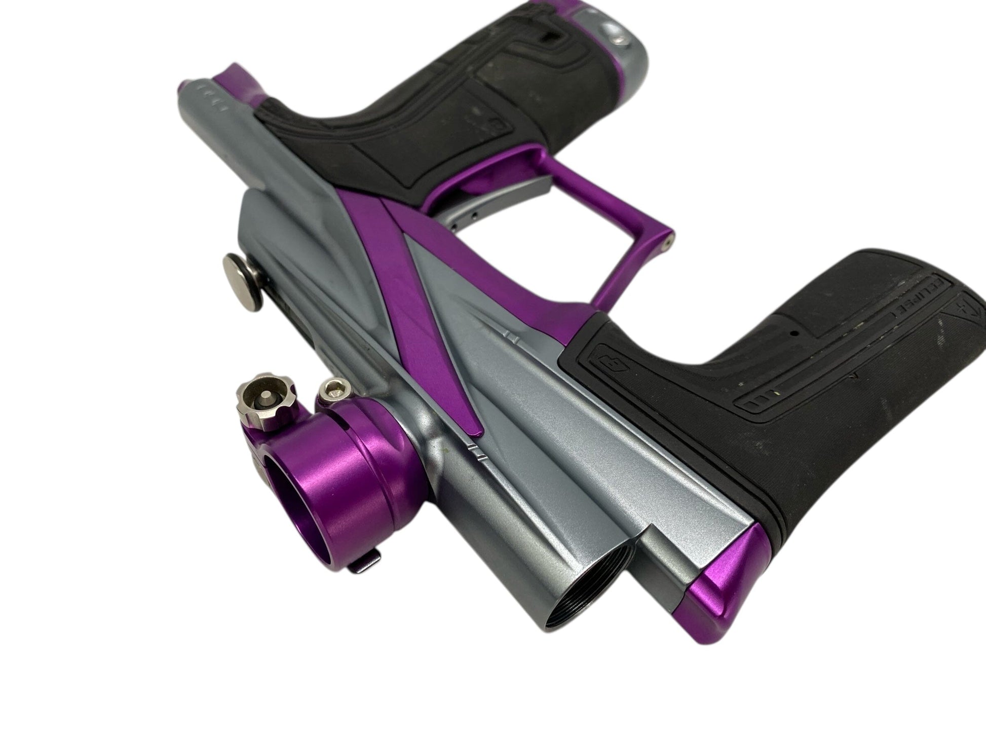 Used Planet Eclipse Lv2 Paintball Gun Grey/Purple Paintball Gun from CPXBrosPaintball Buy/Sell/Trade Paintball Markers, New Paintball Guns, Paintball Hoppers, Paintball Masks, and Hormesis Headbands