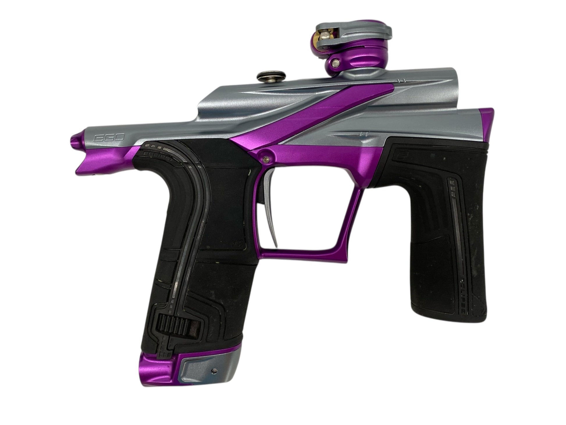Used Planet Eclipse Lv2 Paintball Gun Grey/Purple Paintball Gun from CPXBrosPaintball Buy/Sell/Trade Paintball Markers, New Paintball Guns, Paintball Hoppers, Paintball Masks, and Hormesis Headbands