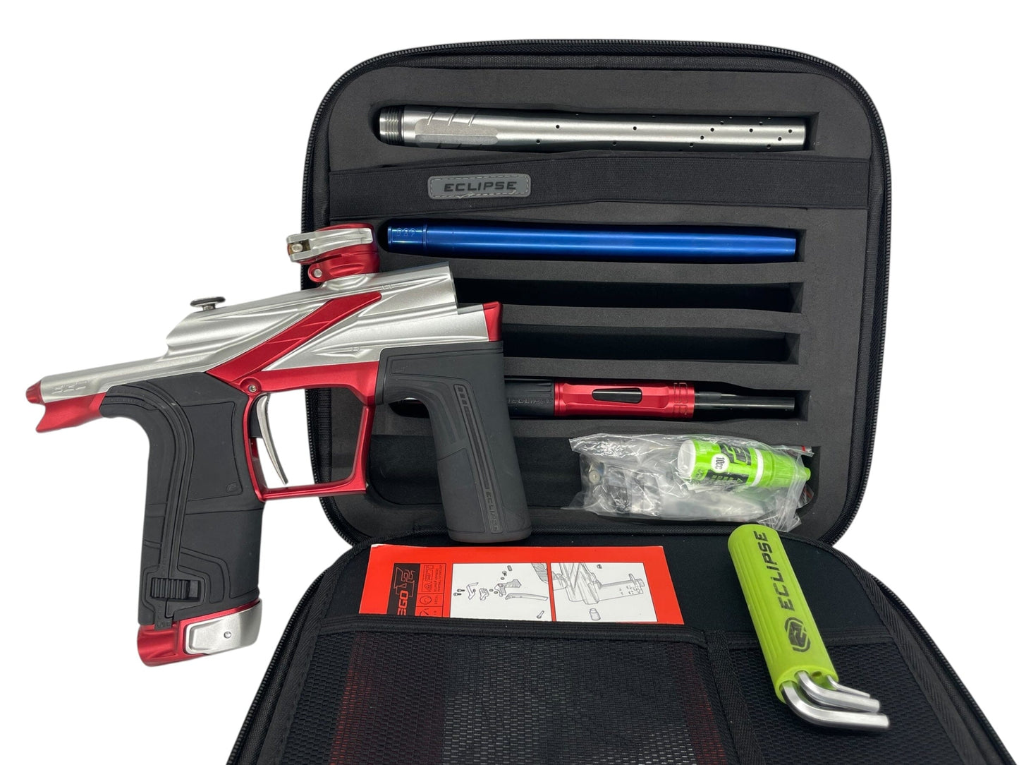 Used Planet Eclipse LV2 Paintball Gun Silver/Red Paintball Gun from CPXBrosPaintball Buy/Sell/Trade Paintball Markers, New Paintball Guns, Paintball Hoppers, Paintball Masks, and Hormesis Headbands