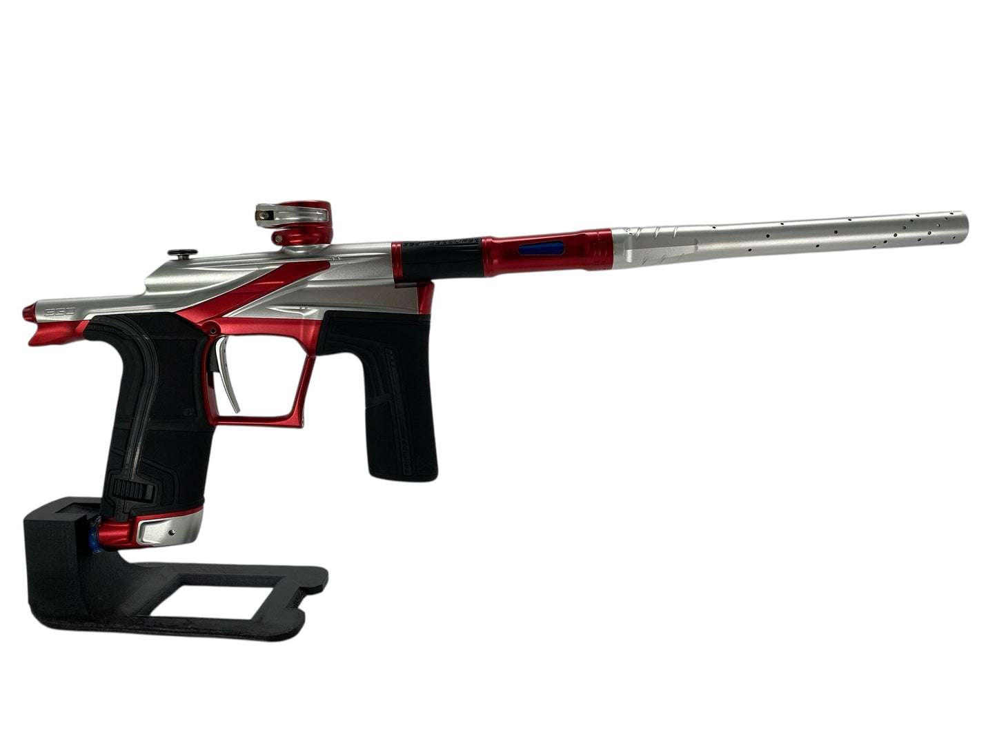 Used Planet Eclipse Lv2 Paintball Gun Silver/Red Paintball Gun from CPXBrosPaintball Buy/Sell/Trade Paintball Markers, New Paintball Guns, Paintball Hoppers, Paintball Masks, and Hormesis Headbands