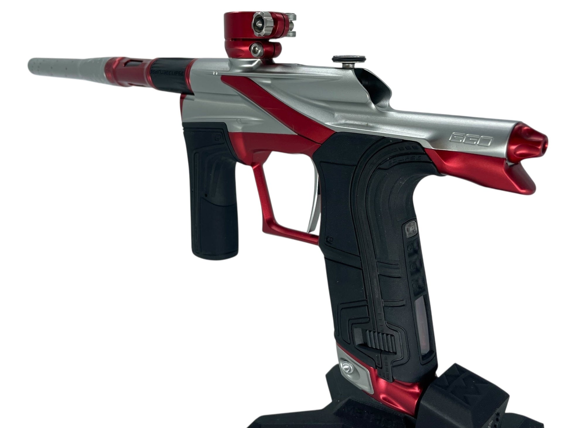 Used Planet Eclipse LV2 Paintball Gun Silver/Red Paintball Gun from CPXBrosPaintball Buy/Sell/Trade Paintball Markers, New Paintball Guns, Paintball Hoppers, Paintball Masks, and Hormesis Headbands