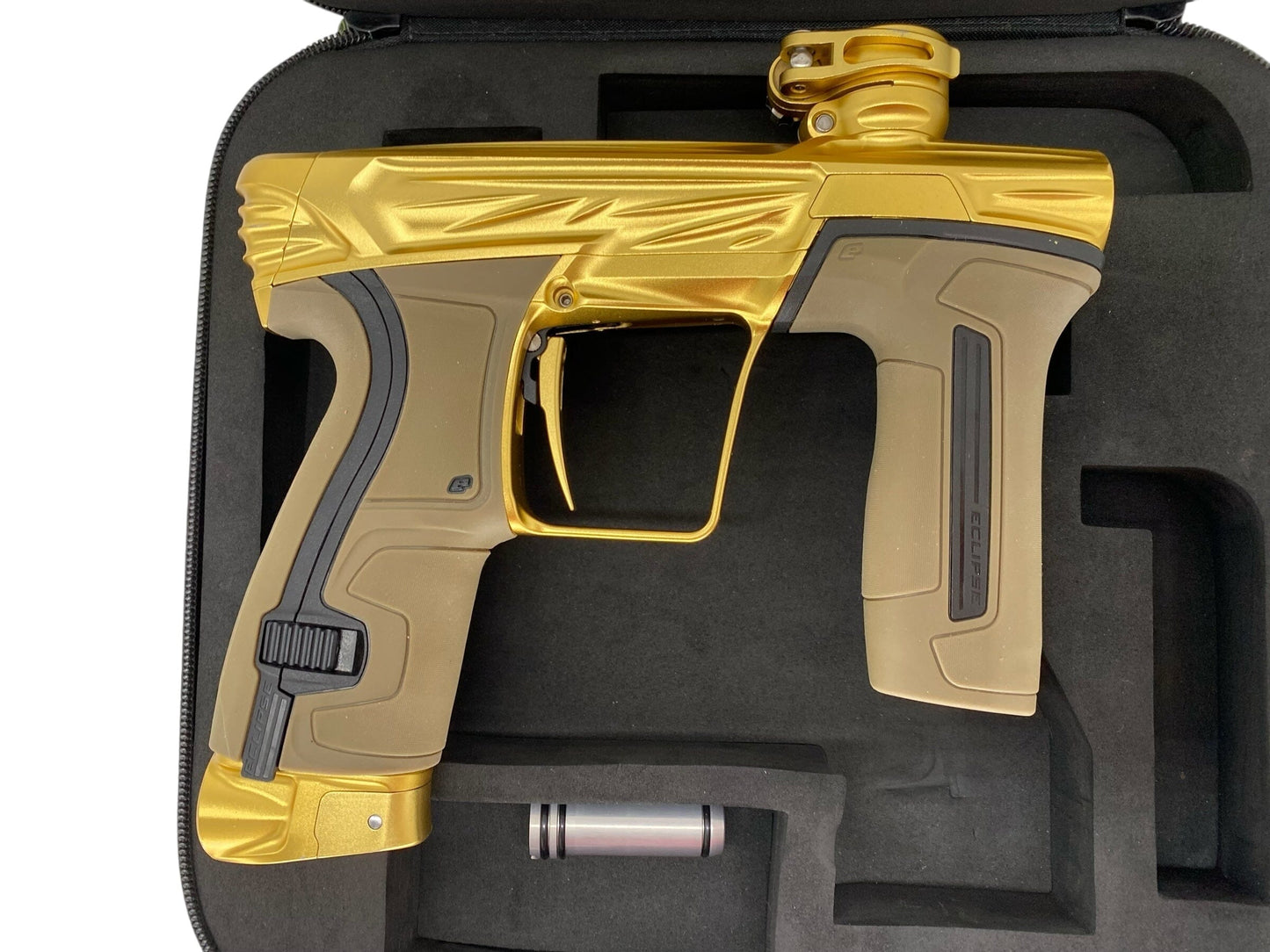 Used Planet Eclipse Project G Cs2 Paintball Gun Gold Paintball Gun from CPXBrosPaintball Buy/Sell/Trade Paintball Markers, New Paintball Guns, Paintball Hoppers, Paintball Masks, and Hormesis Headbands