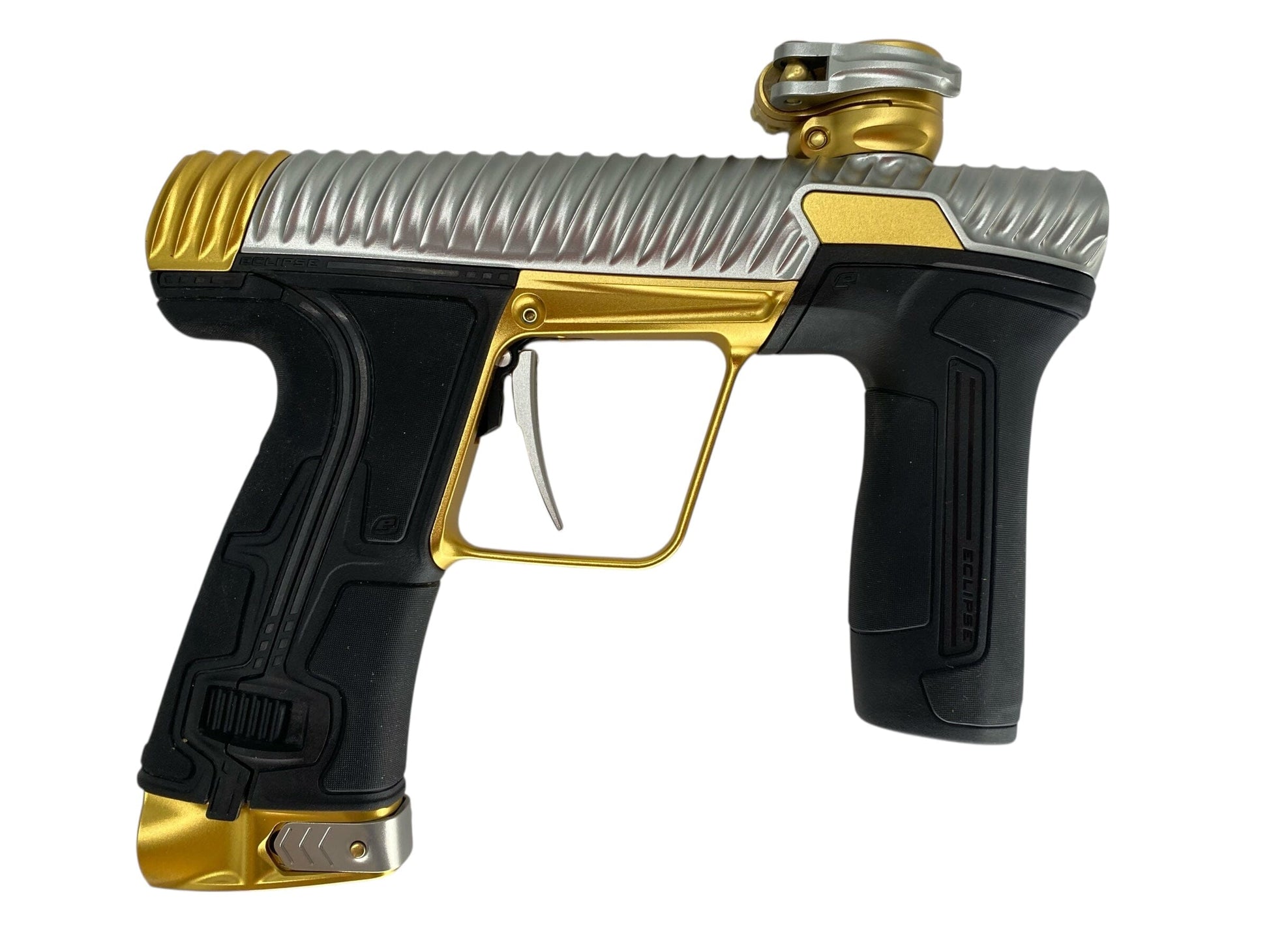 Used Planet Eclipse TWISTER Cs3 Paintball Gun Grey/Gold Paintball Gun from CPXBrosPaintball Buy/Sell/Trade Paintball Markers, New Paintball Guns, Paintball Hoppers, Paintball Masks, and Hormesis Headbands