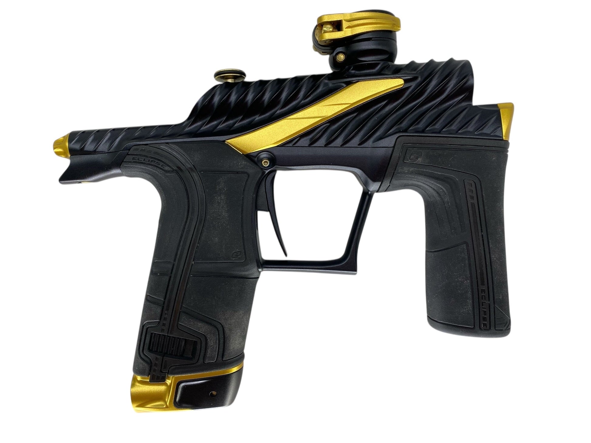 Used Planet Eclipse Twister Lv2 Paintball Gun Black/Gold Paintball Gun from CPXBrosPaintball Buy/Sell/Trade Paintball Markers, New Paintball Guns, Paintball Hoppers, Paintball Masks, and Hormesis Headbands