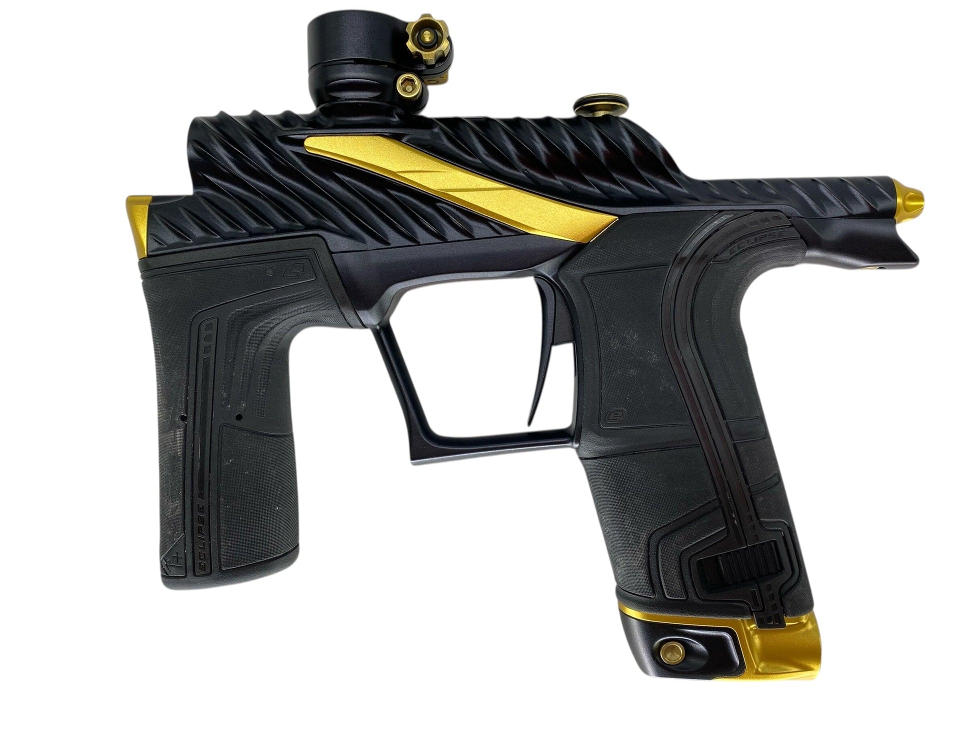 Used Planet Eclipse Twister Lv2 Paintball Gun Black/Gold Paintball Gun from CPXBrosPaintball Buy/Sell/Trade Paintball Markers, New Paintball Guns, Paintball Hoppers, Paintball Masks, and Hormesis Headbands