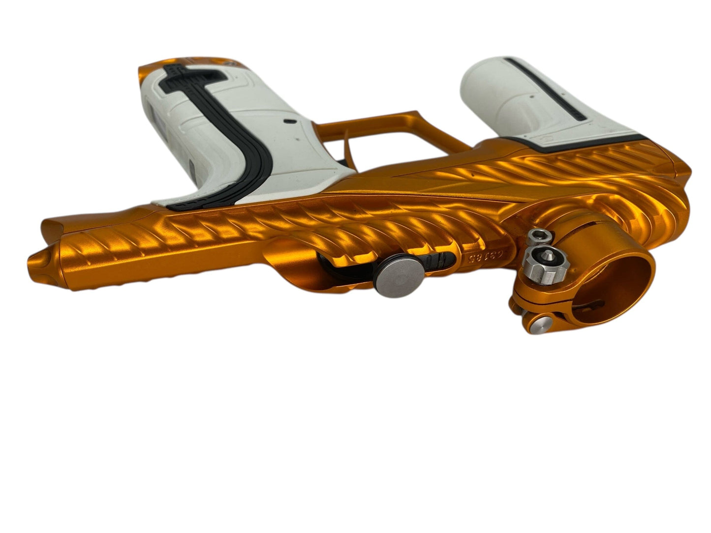 Used Planet Eclipse TWISTER Lv2 Paintball Gun Orange Paintball Gun from CPXBrosPaintball Buy/Sell/Trade Paintball Markers, New Paintball Guns, Paintball Hoppers, Paintball Masks, and Hormesis Headbands