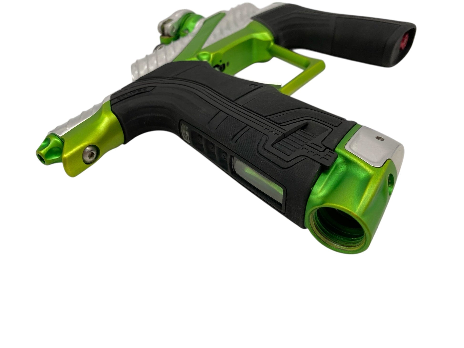 Used Planet Eclipse Twister Lv2 Paintball Gun Silver/Green Paintball Gun from CPXBrosPaintball Buy/Sell/Trade Paintball Markers, New Paintball Guns, Paintball Hoppers, Paintball Masks, and Hormesis Headbands