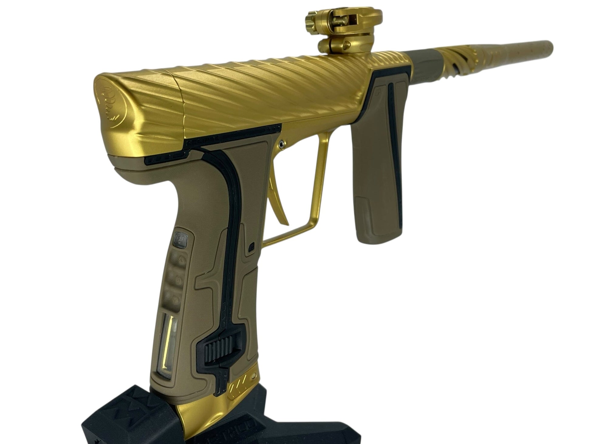 Used Planet Eclipse Twister R5 Paintball Gun Gold Paintball Gun from CPXBrosPaintball Buy/Sell/Trade Paintball Markers, New Paintball Guns, Paintball Hoppers, Paintball Masks, and Hormesis Headbands