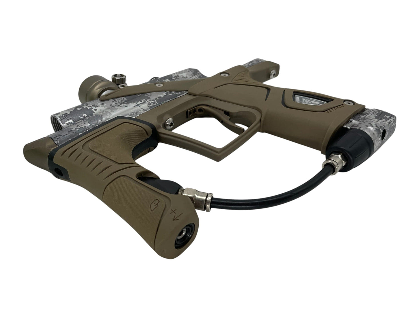 Used PLANET ECLISE ETEK 5 W/OLED HDE URBAN/TAN PAINTBALL GUN Paintball Gun from CPXBrosPaintball Buy/Sell/Trade Paintball Markers, New Paintball Guns, Paintball Hoppers, Paintball Masks, and Hormesis Headbands