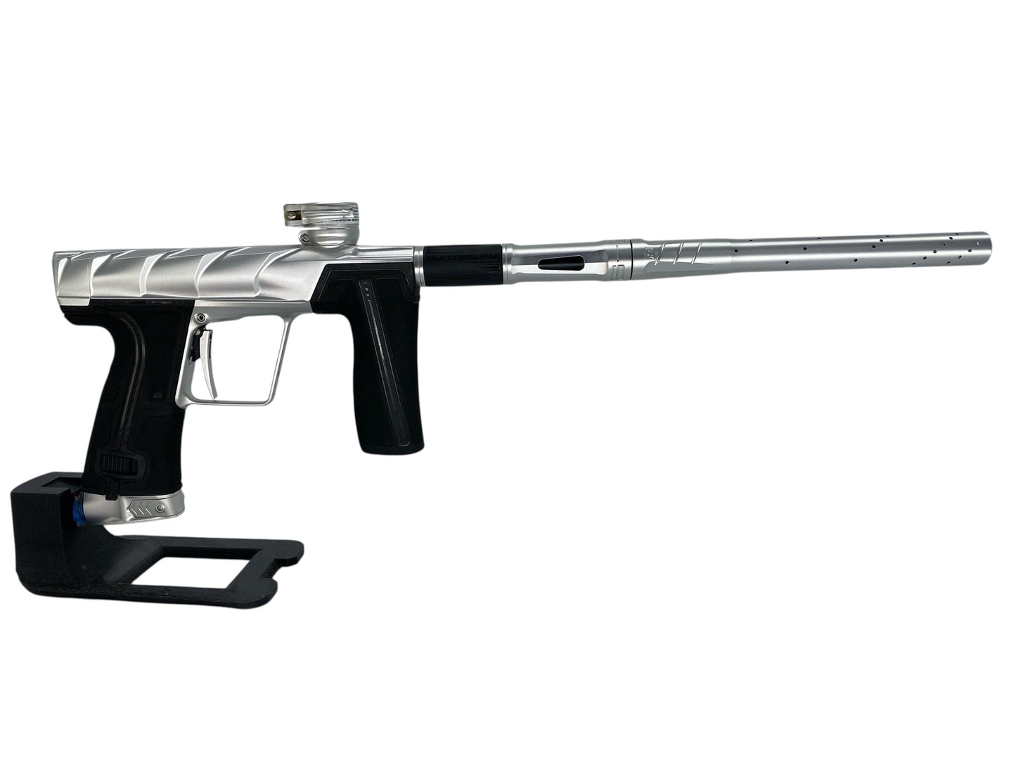 Used Project Geo R5 Scales Paintball Gun Silver Paintball Gun from CPXBrosPaintball Buy/Sell/Trade Paintball Markers, New Paintball Guns, Paintball Hoppers, Paintball Masks, and Hormesis Headbands