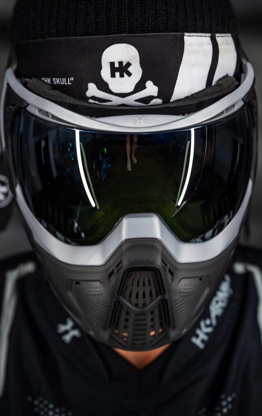 Used SLR Goggle - Graphite (Silver/Black/Smoke) Silver Lens Paintball Gun from HK Army Clothing Buy/Sell/Trade Paintball Markers, New Paintball Guns, Paintball Hoppers, Paintball Masks, and Hormesis Headbands