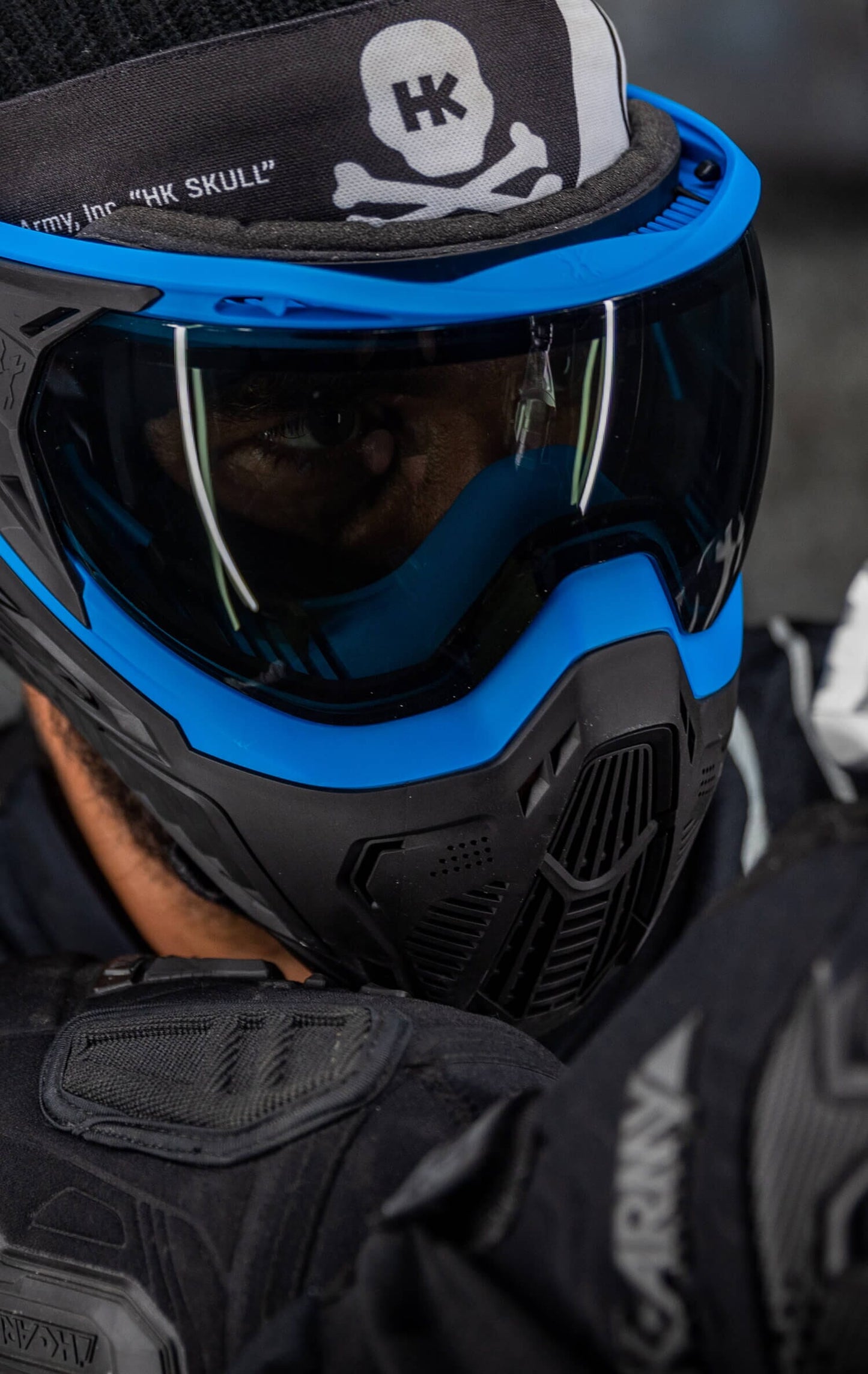 Used SLR Goggle - Sapphire (Blue/Black/Black) Smoke Lens Paintball Gun from HK Army Clothing Buy/Sell/Trade Paintball Markers, New Paintball Guns, Paintball Hoppers, Paintball Masks, and Hormesis Headbands