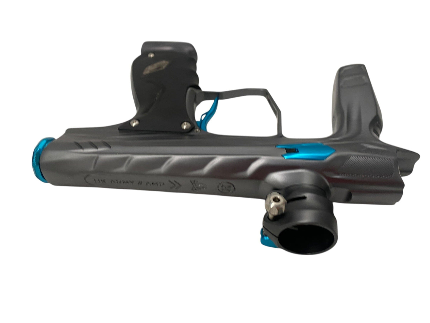 Used SP HK ARMY Shocker Amp Grey/Teal Paintball Gun Paintball Gun from CPXBrosPaintball Buy/Sell/Trade Paintball Markers, New Paintball Guns, Paintball Hoppers, Paintball Masks, and Hormesis Headbands