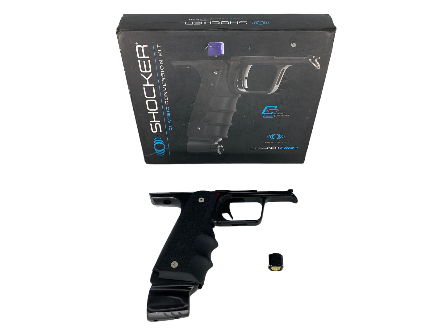Used SP Shocker AMP Mechanical Conversion Kit Mech Kit Paintball Gun from CPXBrosPaintball Buy/Sell/Trade Paintball Markers, New Paintball Guns, Paintball Hoppers, Paintball Masks, and Hormesis Headbands
