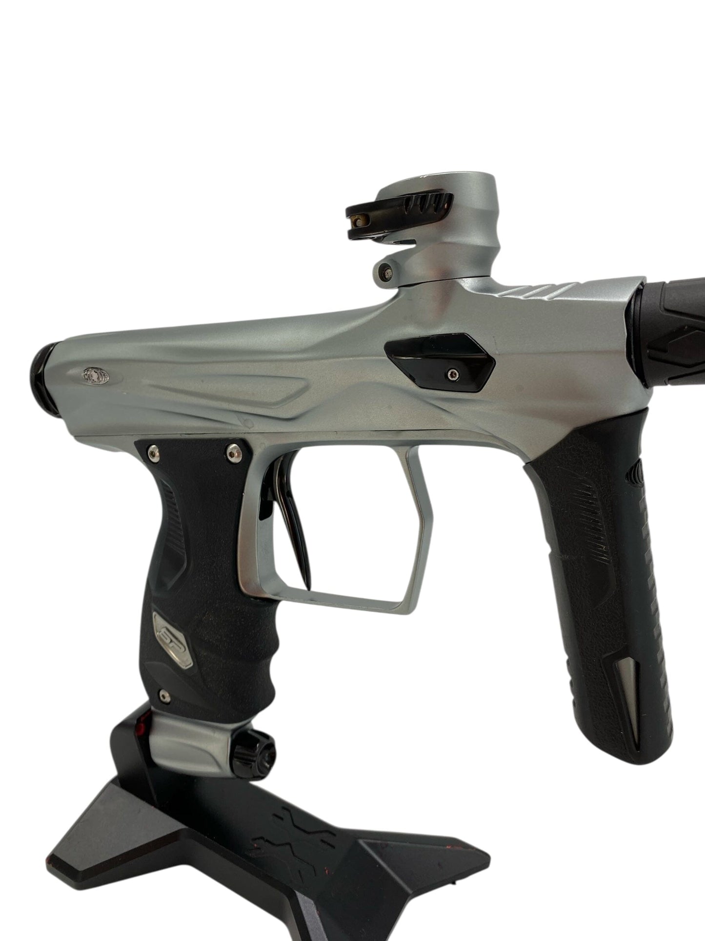 Used Sp Shocker Amp Paintball Gun Grey Paintball Gun from CPXBrosPaintball Buy/Sell/Trade Paintball Markers, New Paintball Guns, Paintball Hoppers, Paintball Masks, and Hormesis Headbands