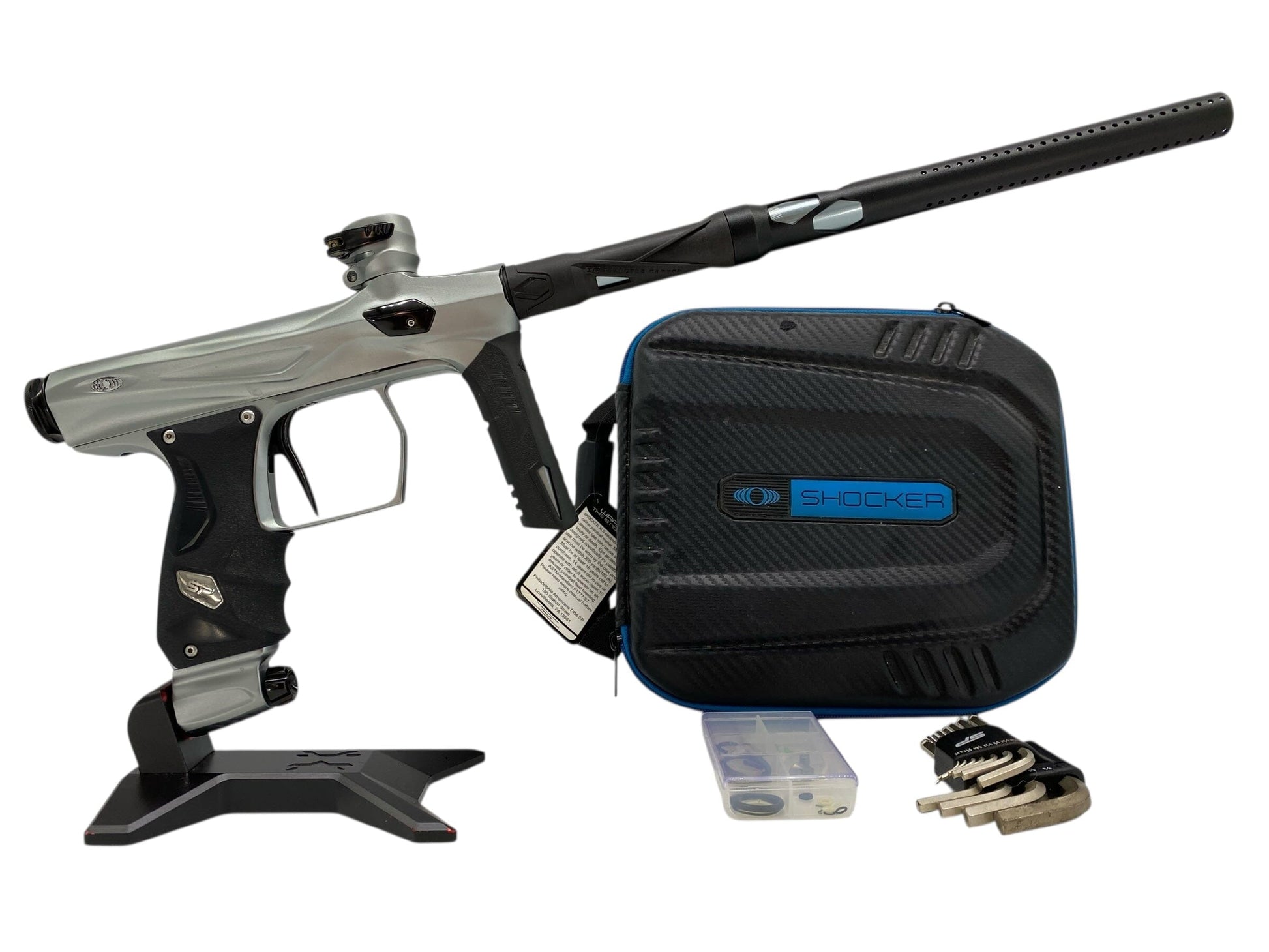 Used Sp Shocker Amp Paintball Gun Grey Paintball Gun from CPXBrosPaintball Buy/Sell/Trade Paintball Markers, New Paintball Guns, Paintball Hoppers, Paintball Masks, and Hormesis Headbands