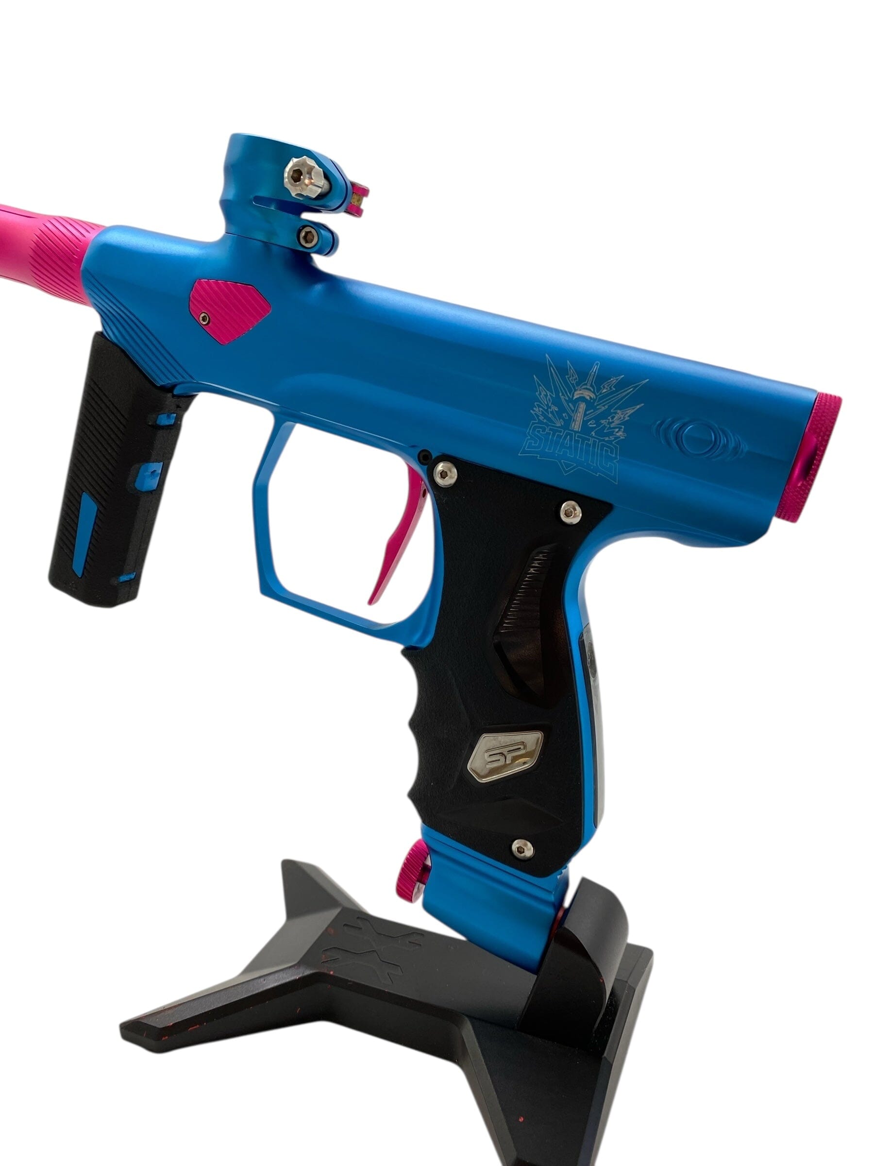Used Sp Shocker Era Paintball Gun Blue/Pink Paintball Gun from CPXBrosPaintball Buy/Sell/Trade Paintball Markers, New Paintball Guns, Paintball Hoppers, Paintball Masks, and Hormesis Headbands