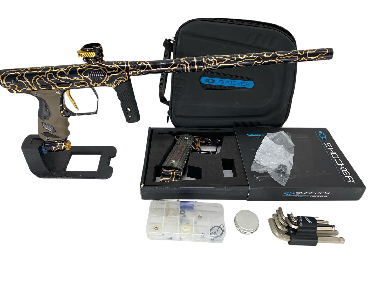 Used Sp Shocker Era Paintball Gun with Mech Kit Paintball Gun from CPXBrosPaintball Buy/Sell/Trade Paintball Markers, New Paintball Guns, Paintball Hoppers, Paintball Masks, and Hormesis Headbands
