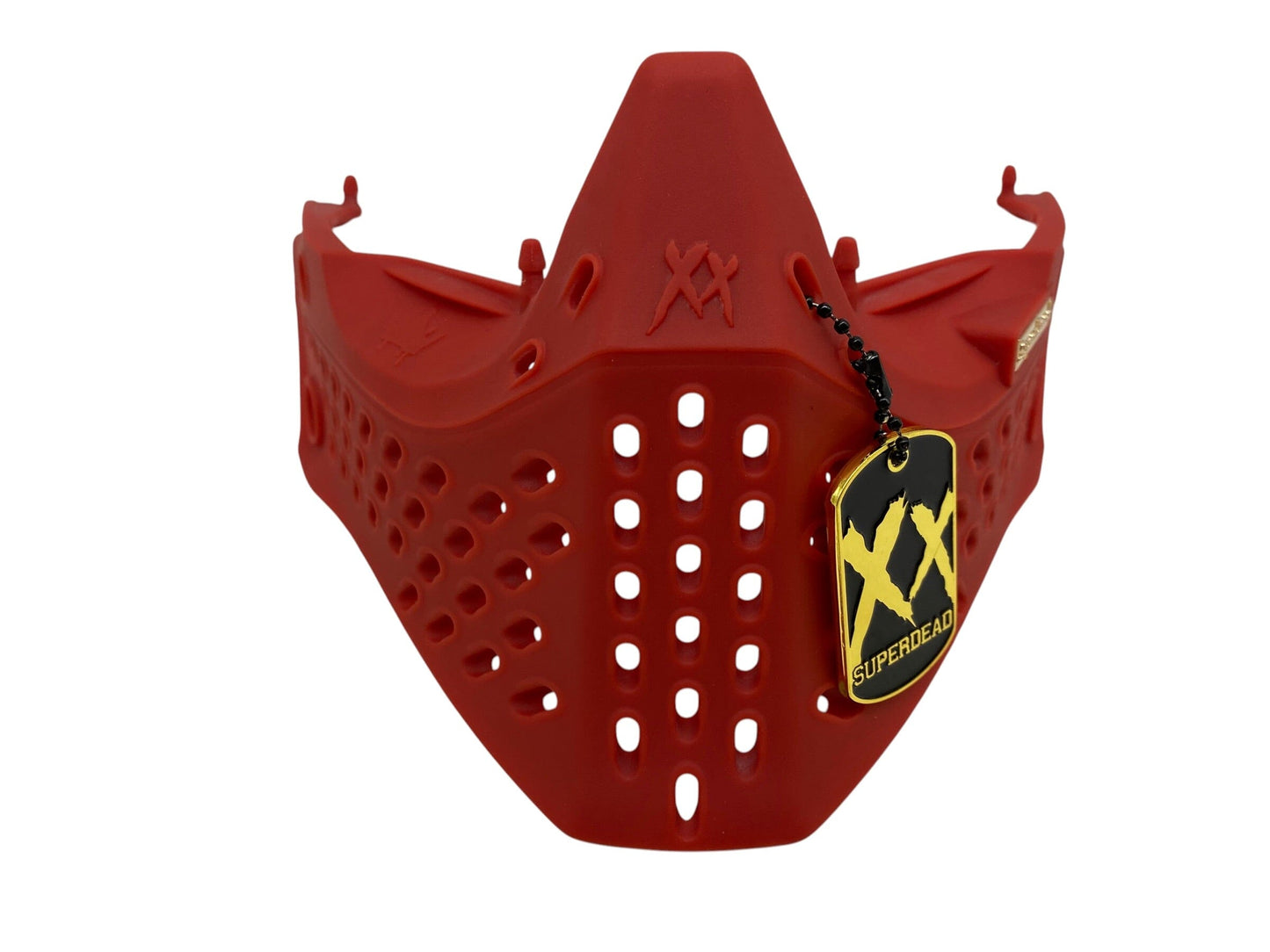 Used SUPERDEAD Red Primo Bottoms/Ears/Bag/Chin Strap Paintball Gun from CPXBrosPaintball Buy/Sell/Trade Paintball Markers, New Paintball Guns, Paintball Hoppers, Paintball Masks, and Hormesis Headbands