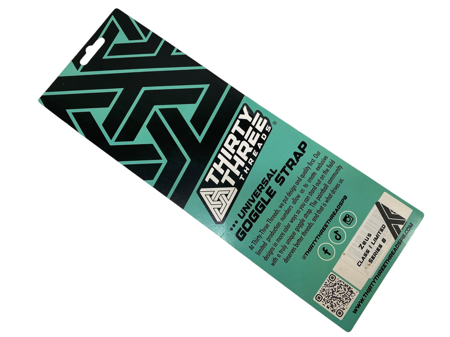Used THIRTY THREE THREADS Mask Strap : Zeus CLASS I LIMITED SERIES 8 Paintball Gun from CPXBrosPaintball Buy/Sell/Trade Paintball Markers, New Paintball Guns, Paintball Hoppers, Paintball Masks, and Hormesis Headbands