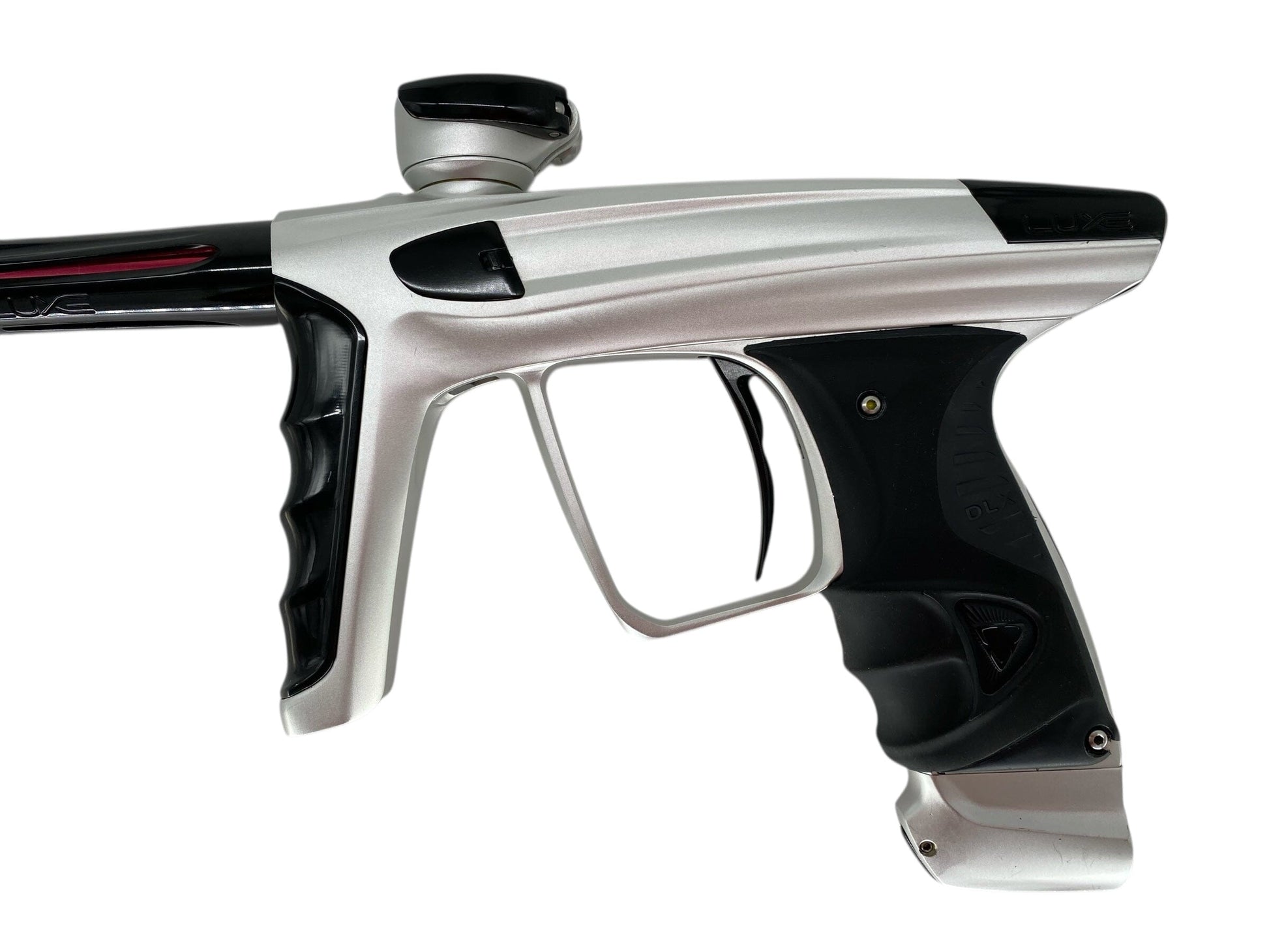 Used USED Dlx Luxe X Paintball Gun Silver/Black Paintball Gun from Matrix Paintball Buy/Sell/Trade Paintball Markers, New Paintball Guns, Paintball Hoppers, Paintball Masks, and Hormesis Headbands