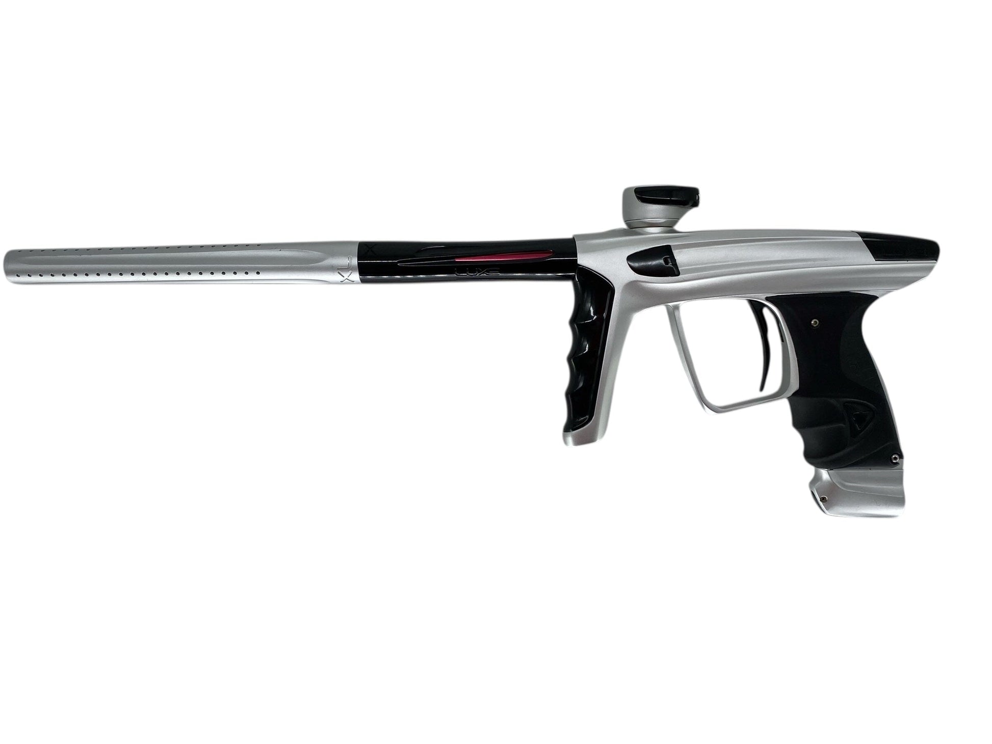 Used USED Dlx Luxe X Paintball Gun Silver/Black Paintball Gun from Matrix Paintball Buy/Sell/Trade Paintball Markers, New Paintball Guns, Paintball Hoppers, Paintball Masks, and Hormesis Headbands