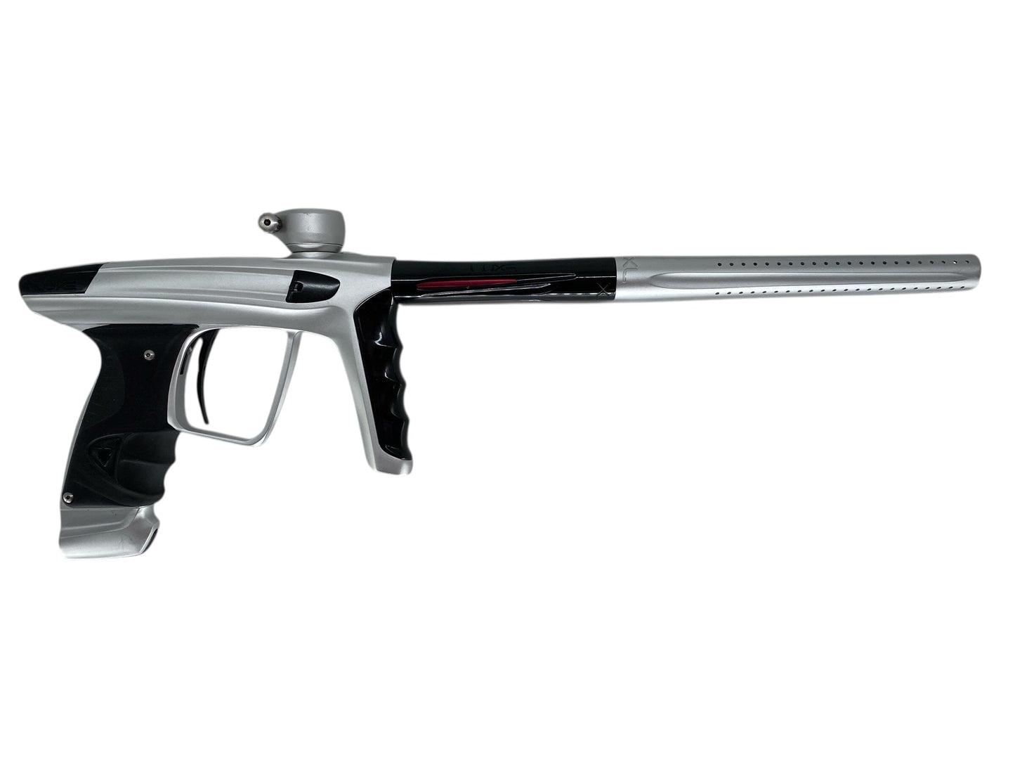 Used USED Dlx Luxe X Paintball Gun Silver/Black Paintball Gun from Matrix Paintball Buy/Sell/Trade Paintball Markers, New Paintball Guns, Paintball Hoppers, Paintball Masks, and Hormesis Headbands