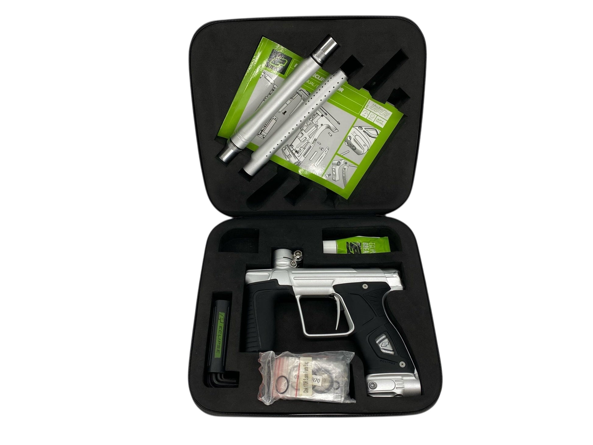 Used USED Planet Eclipse 170r Paintball Gun Silver Paintball Gun from Matrix Paintball Buy/Sell/Trade Paintball Markers, New Paintball Guns, Paintball Hoppers, Paintball Masks, and Hormesis Headbands