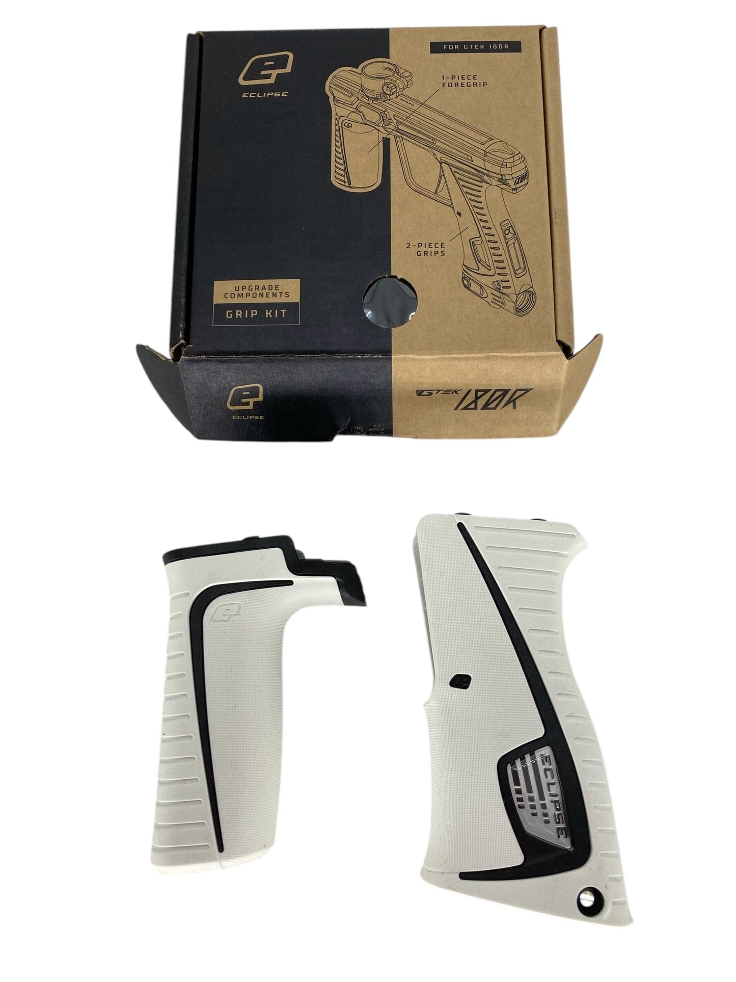 Used White Planet Eclipse Gtek 180r Paintball Grips Paintball Gun from CPXBrosPaintball Buy/Sell/Trade Paintball Markers, New Paintball Guns, Paintball Hoppers, Paintball Masks, and Hormesis Headbands