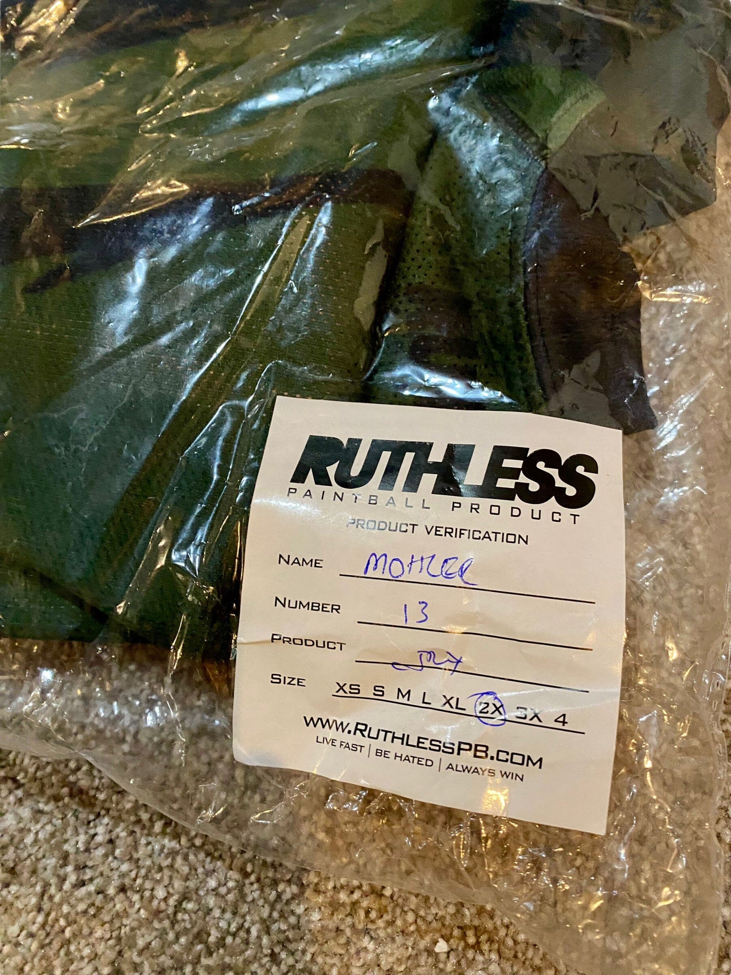 Used Wolf Pack Paintball Jersey - size 2XL Paintball Gun from CPXBrosPaintball Buy/Sell/Trade Paintball Markers, Paintball Hoppers, Paintball Masks, and Hormesis Headbands