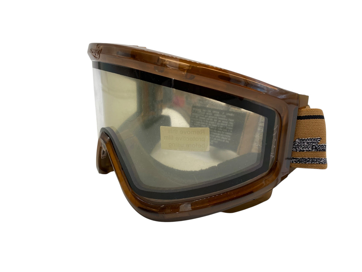 NEW JT QLS Goggle Frame w Lens and Strap Brown Ice