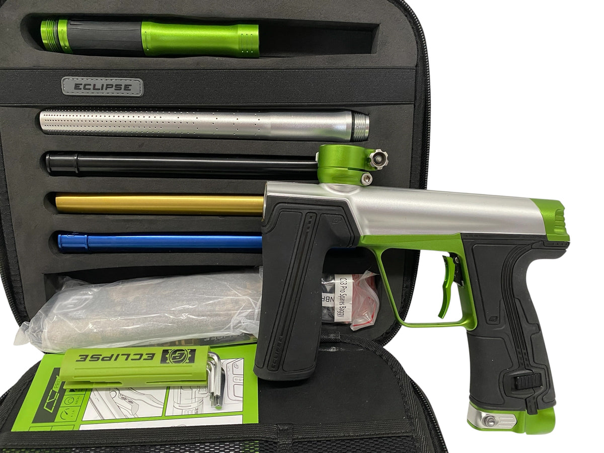 Planet Eclipse CS3 Pro Silver/Green Paintball Gun