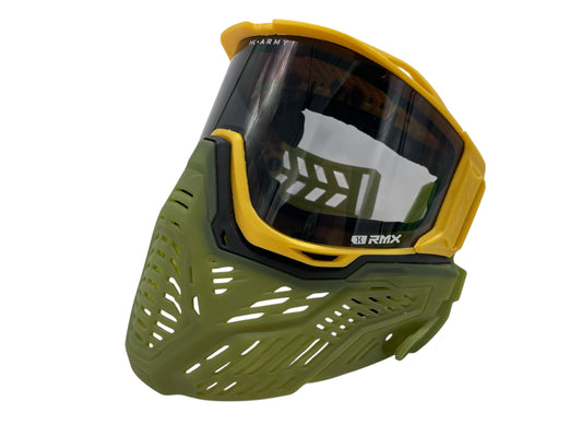 HK Army / JT RMX Paintball Mask - Gold/Ghost Gator