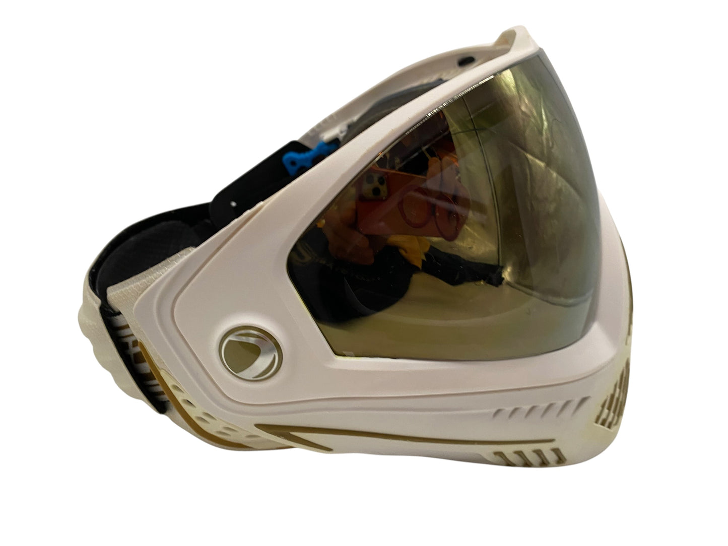 Dye i5 White/Gold Paintball Mask Goggles