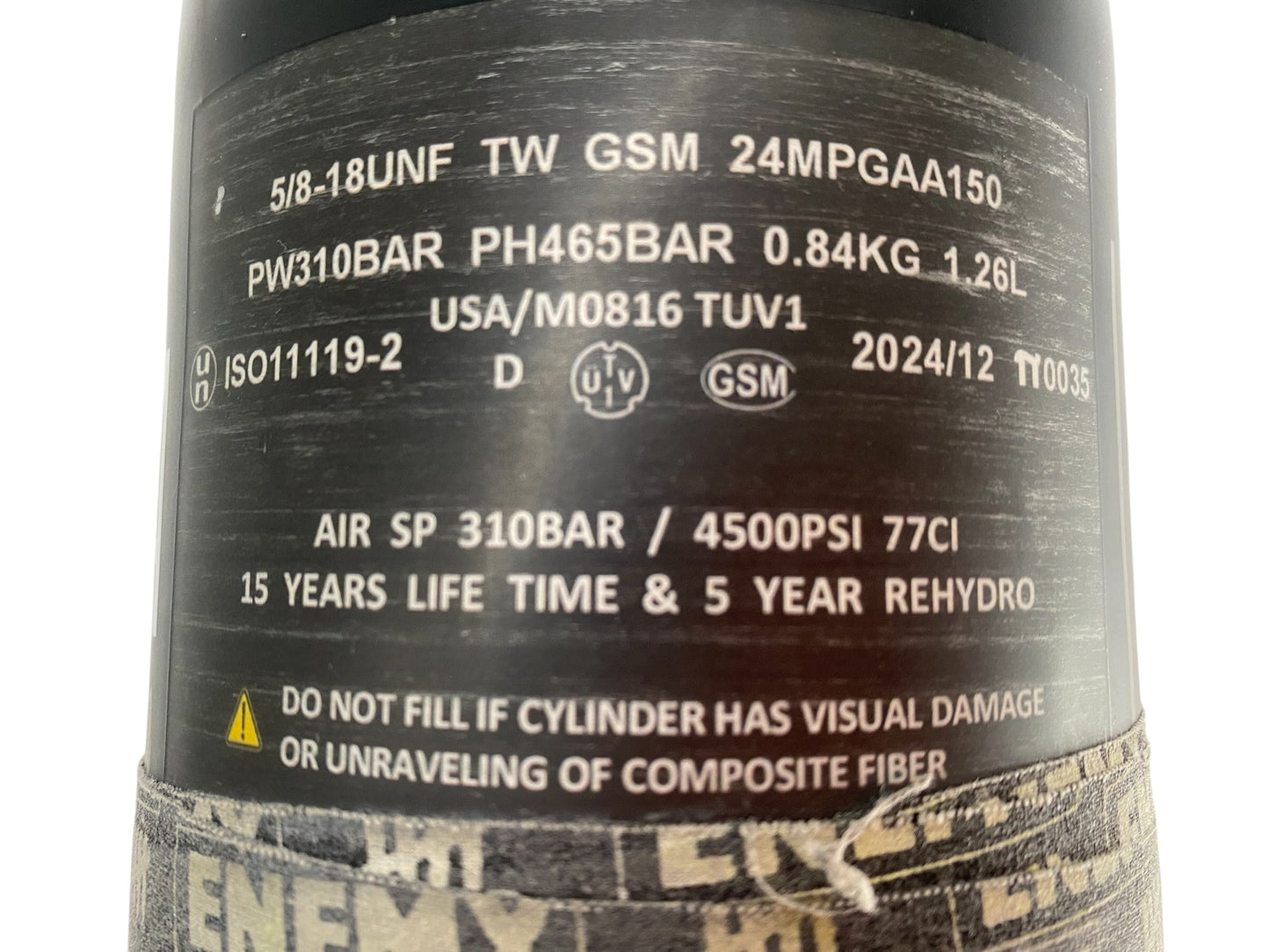 Infamous Flyweight 77/4500 Paintball Tank Bottle