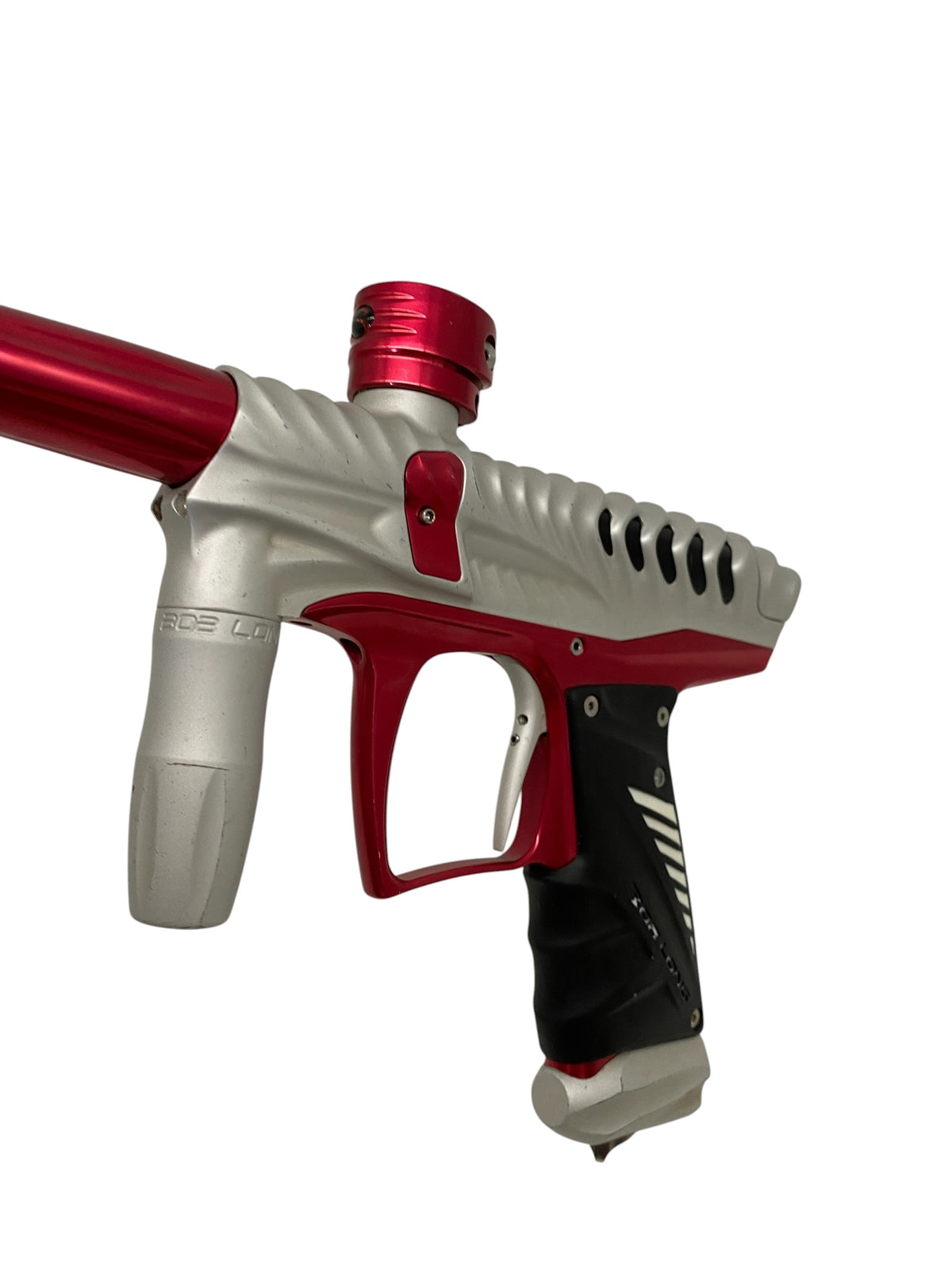 Bob Long Ripper Paintball Gun Silver Red