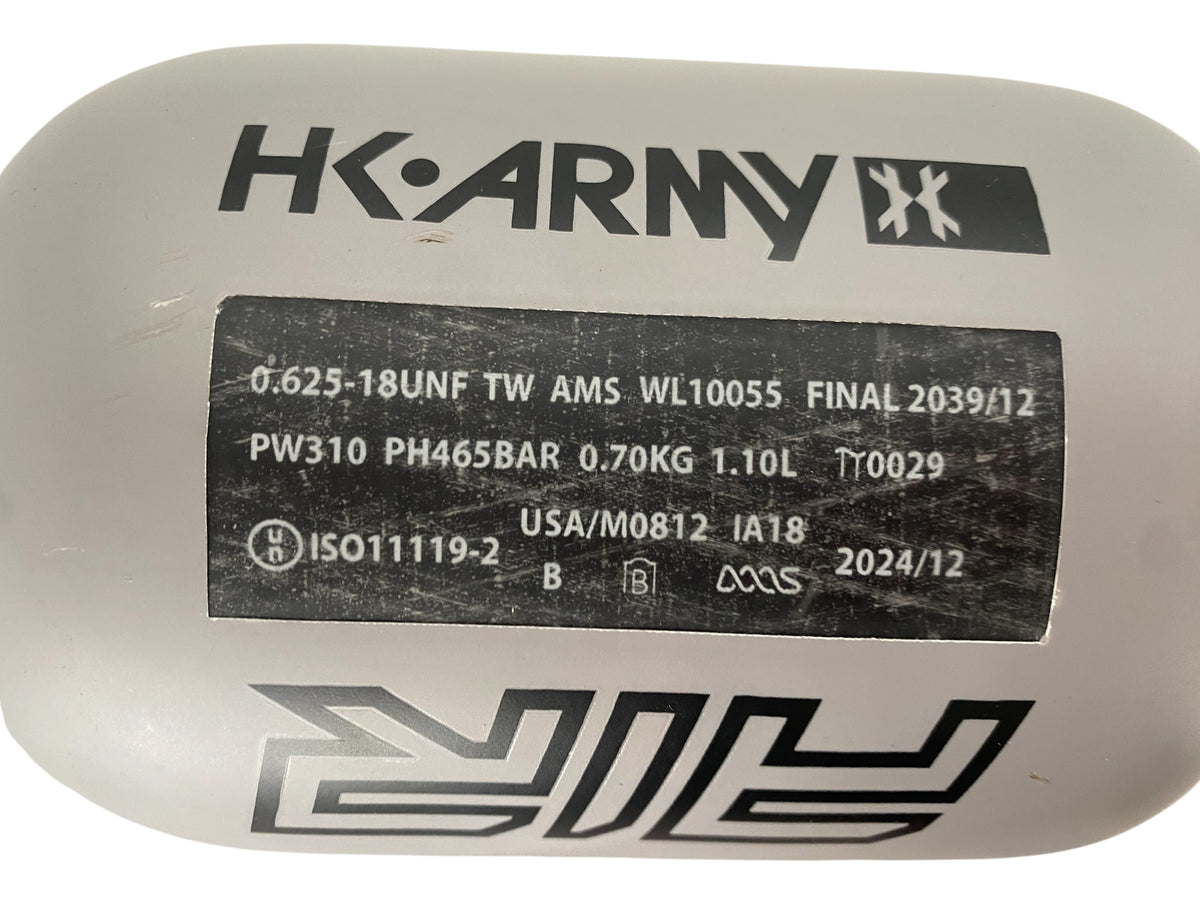 Alpha Air 68/4500 Paintball Tank w Powerhouse Grey